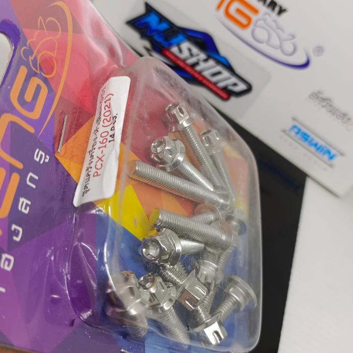 Gambar Baut probolt baut CVT pcx 160 set heng original 2 kunci flower gs1 pre dari NJ_shop accesories Kota Bandar Lampung 4 Tokopedia