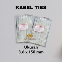 Gambar Kabel Ties / Tali Ties 15cm , 3.6MM x 150MM Warna Putih dari Ratu Packaging Kota Surabaya 1 Tokopedia