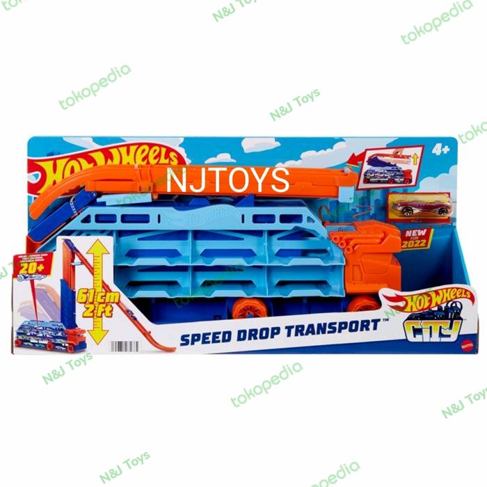 Gambar Hot Wheels Track Speed Drop Transport Trackset Mega Hauler dari NJTOYS Kota Administrasi Jakarta Barat Tokopedia