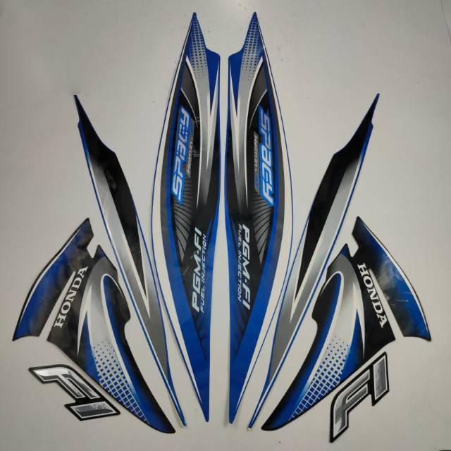 Gambar Striping sticker lis body honda spacy fi 2012 biru dari willy striping Kota Pontianak Tokopedia