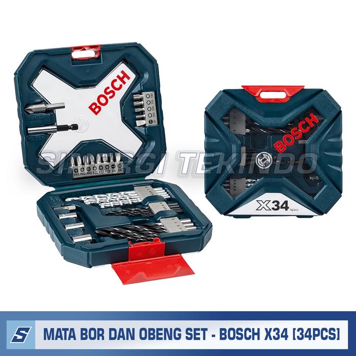 Gambar Mata Bor Kayu Besi Obeng SET - BOSCH LIMITED X LINE X34 SET [33Pcs] dari SINERGITEKINDO Kota Yogyakarta Tokopedia