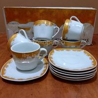 Gambar Cangkir Keramik Segi Mahkota (6 set) dari Iby,shop Kota Administrasi Jakarta Barat 1 Tokopedia