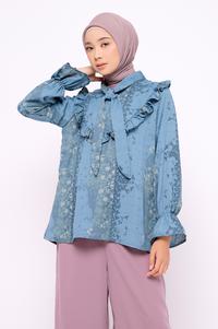 Gambar ZM Zaskia Mecca - Yuza Navy Blouse - Romansa Khatulistiwa Bunga Simpur dari ZM Zaskia Mecca Kab. Bogor 1 Tokopedia