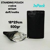 Gambar standing pouch alumunium foil 500gr kopi +valve dari fifi kemasan Kota Administrasi Jakarta Timur 3 Tokopedia