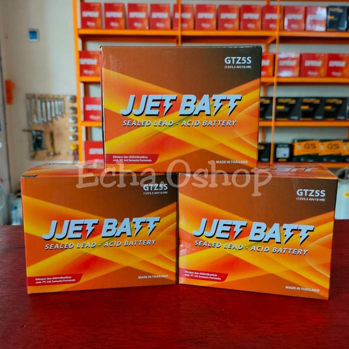 Gambar Aki Jjet Batt GTZ5S / Aki Motor Beat / Aki Motor Mio Scoopy dari cha.oshop Kab. Bogor Tokopedia
