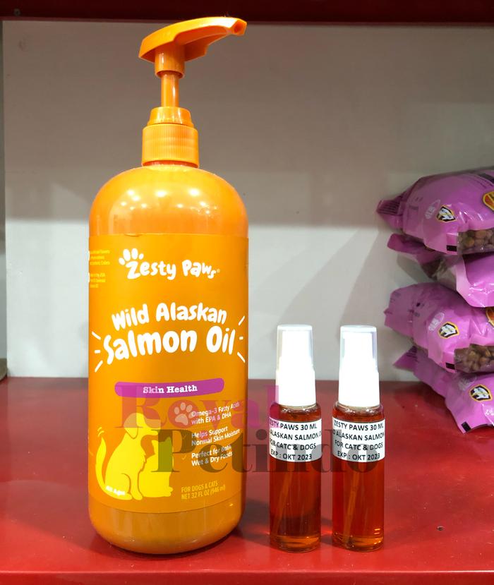 Gambar Zesty Paws Wild Alaskan Salmon Oil Vitamin Kulit Bulu SHARE PACK 30ml dari RoyalPetindo Kab. Tangerang Tokopedia
