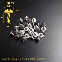 Gambar Baut Torx M3x4mm Half Round Stainless Steel - Pivot dari BaliFly Kab. Banyumas 1 Tokopedia