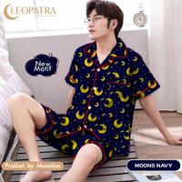 Gambar Piyama pria dewasa celana pendek lengan pendek 2 dari Sprei Emak Kota Administrasi Jakarta Selatan 1 Tokopedia