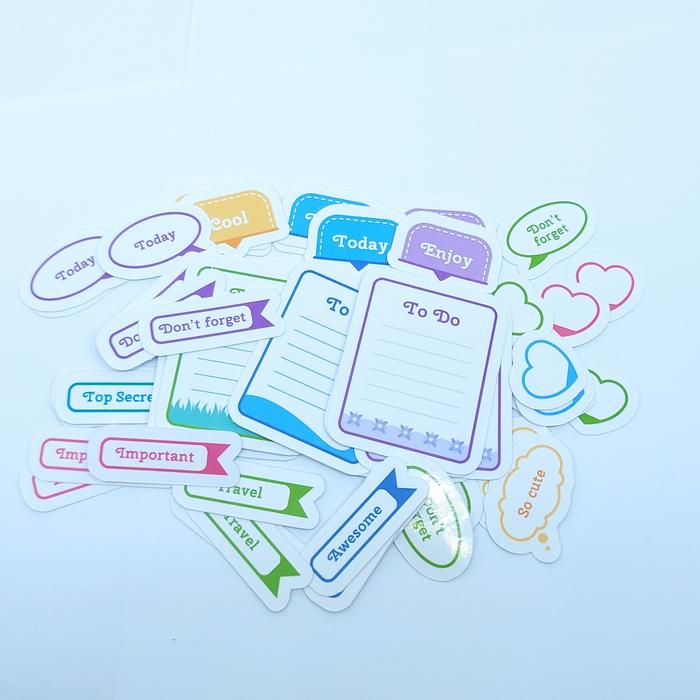 Gambar stiker planner scrapbook to do today sticker jadwal dari cetakdah Kab. Bogor Tokopedia