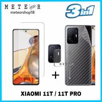 Gambar XIAOMI 11T / 11T PRO CLEAR TEMPER GLASS SKIN CARBON FLEX CAMERA 3IN1 dari METEOR SHOP_NEW Kota Tangerang 1 Tokopedia