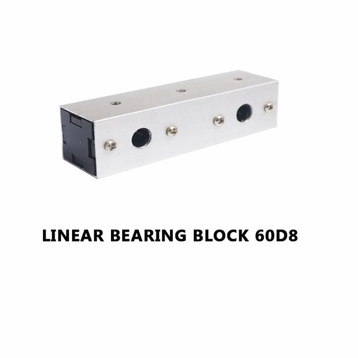 Gambar EELIC SCS-AL60D8 Linear bearing block dengan 2 bearing ukuran 8uu jara dari EELIC Kota Surabaya Tokopedia