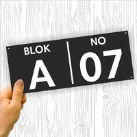 Gambar NOMOR RUMAH AKRILIK 2 Layer 30X12cm dari SW Creative Shop Kota Surabaya 1 Tokopedia