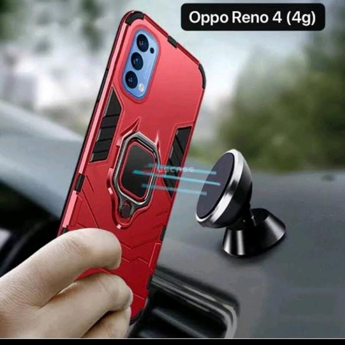 Gambar CASE OPPO RENO 4 4G HARDCASE IRON ARMOR I RING SHOCKPROOF STANDING TPU dari MANDIRI888ACC Kota Administrasi Jakarta Utara Tokopedia