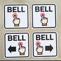 Gambar Sign sticker Bell 8 x 8 cm bahan vinyl waterproof dari ExcellentStuff Kota Administrasi Jakarta Barat 2 Tokopedia