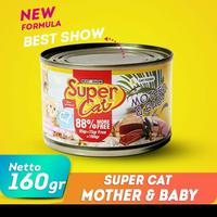 Gambar supercat kaleng wet food mother baby 160gr - makanan basah supercat dari Nekkocan Pets Kota Administrasi Jakarta Timur 2 Tokopedia