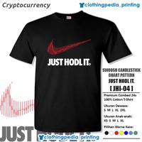 Gambar Kaos Red Swoosh Just Hodl It Logo Bitcoin BTC Cryptocurrency T-Shirt dari Clothingpeda-Printing Kota Malang 3 Tokopedia