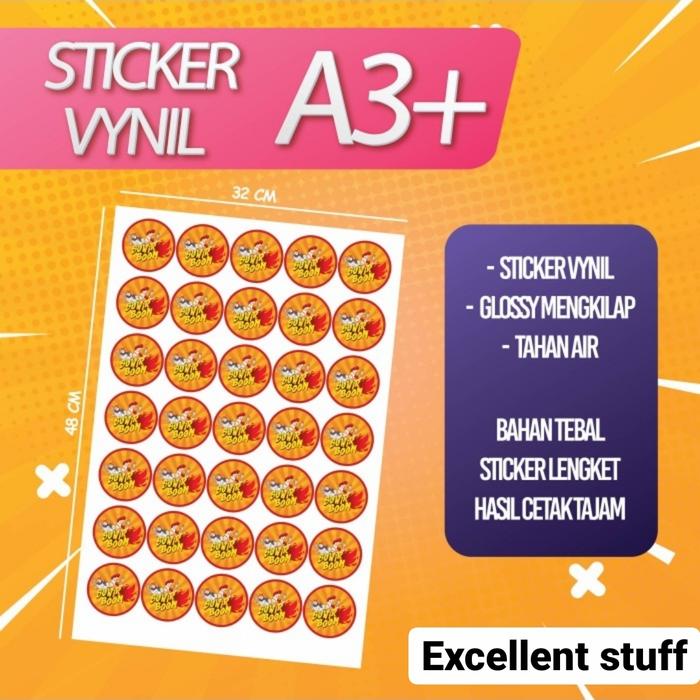 Gambar Print sticker vinyl | Cetak sticker vinyl A3+ grosir termurah dari ExcellentStuff Kota Administrasi Jakarta Barat Tokopedia