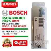 Gambar Set 5 pcs 8mm Mata Bor Besi HSS-G BOSCH 8 mm Metal Drill Bits HSS G dari mangosafe Kota Medan 3 Tokopedia