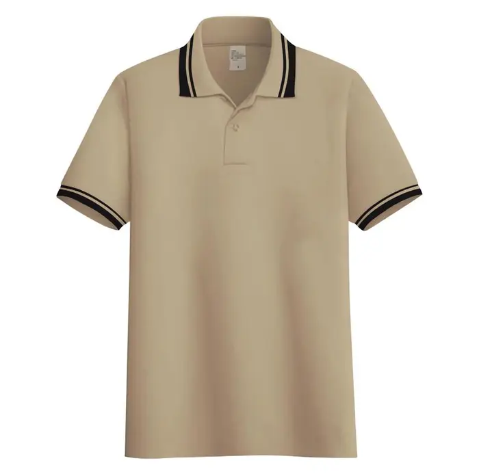Gambar Kaos poloshirt kerah stripe list | kaos kerah pria seragam polos Cream dari DailyStore 21 Kota Administrasi Jakarta Barat 5 Tokopedia