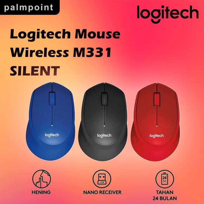 Gambar Logitech M331 Mouse Wireless Silent Click dari PalmPoint Store Kota Administrasi Jakarta Selatan Tokopedia