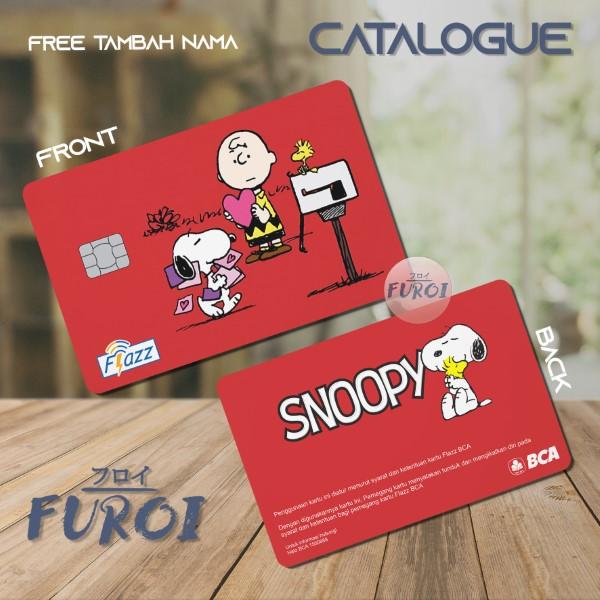 Gambar Custom Flazz BCA | Custom Emoney Mandiri | Peanuts | Snoopy Letter dari ComfyShoppe Kab. Tangerang Tokopedia