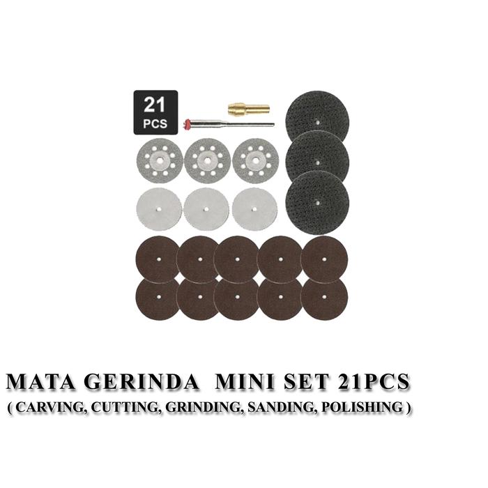 Gambar MATA GERINDA MINI SET 21PCS DIAMOND MINI GRINDER SET dari TokoGopek Kota Administrasi Jakarta Utara Tokopedia