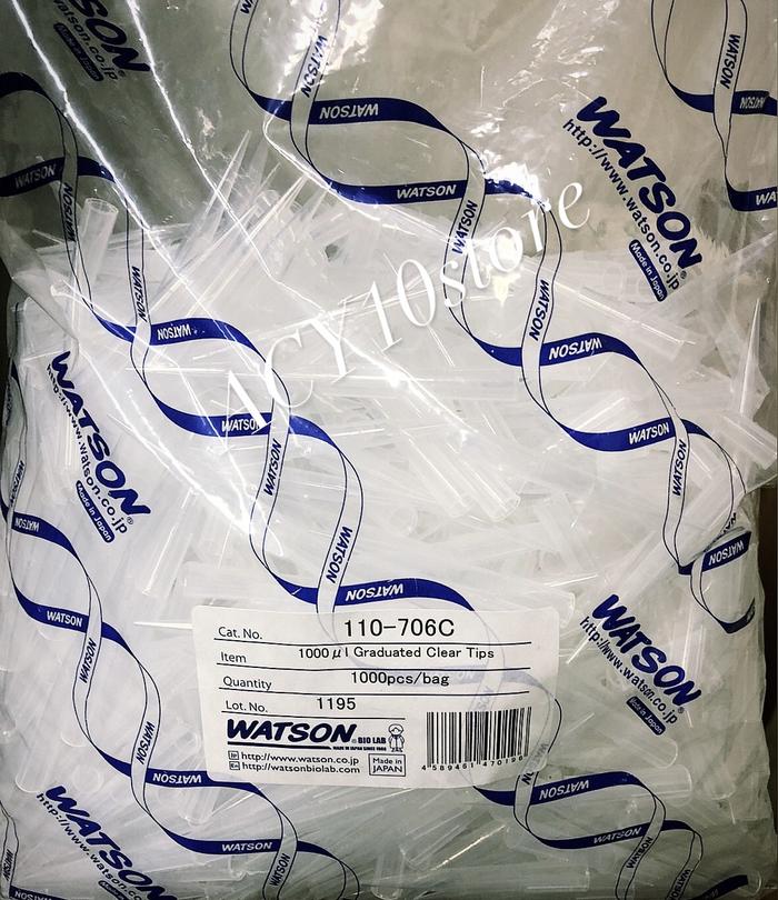 Gambar WATSON Pipet Tips, Universal 1000μl (1000pcs/pack), 110-706C dari ACY10store Kota Administrasi Jakarta Timur Tokopedia