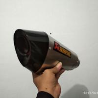 Gambar Knalpot racing Akrapovic Slincer only Bonus braket klam dan perr dari IDR Exhaust System Kab. Purbalingga 3 Tokopedia