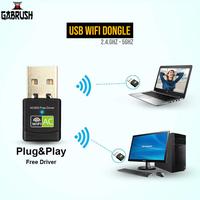 Gambar USB WiFi Dongle Transmitter Receiver 600Mbps dari Gabrusholic Kota Administrasi Jakarta Utara 1 Tokopedia