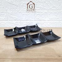 Gambar GLORI Premium Melamin 24x8,5x3,5cm|Piring Bumbu Sekat 3 Oriental GY073 dari HappyCool Houseware Kota Tangerang 3 Tokopedia