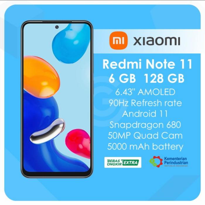 Gambar Xiaomi Redmi Note 11 NFC 6/128 6 128 gb Garansi Resmi 15 bulan dari perkakas tb Kota Pekanbaru Tokopedia