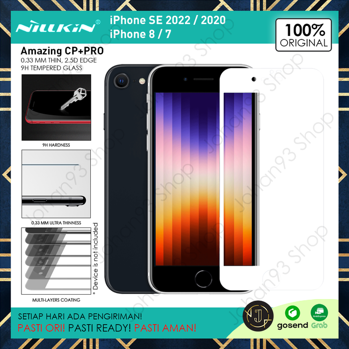 Gambar Tempered Glass iPhone SE 2022 / 2020 / 8 / 7 NILLKIN CP+ Pro dari Johan93 Shop Kota Surabaya Tokopedia