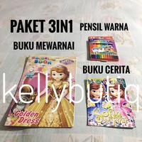 Gambar Paket Kado Anak 3in1 Buku Mewarnai Dan Cerita Sofia Set Pensil Warna dari kellybutiq Jakarta Barat 1 Tokopedia