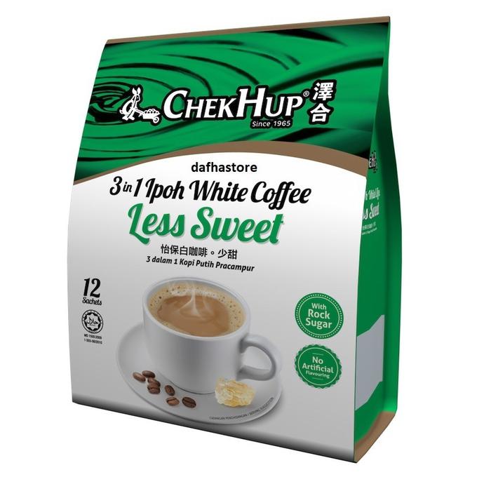 Gambar Chek Hup Ipoh White Coffee 3 in 1 Cane Sugar Less Sweet 12 Sachet dari Toserba AW Kota Pekanbaru Tokopedia