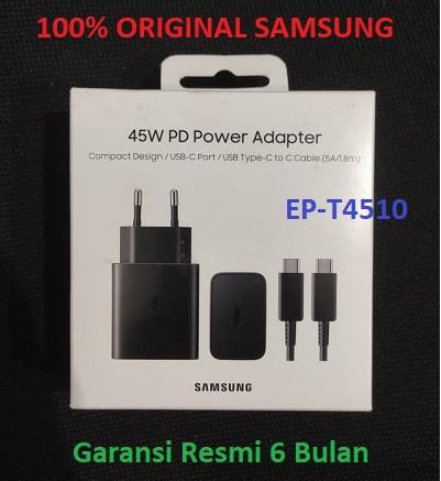 Gambar SAMSUNG Charger 45W Compact + Type-C to C Cable 1.8M Original 100% - H dari PusatProductOriginal Kota Administrasi Jakarta Pusat Tokopedia