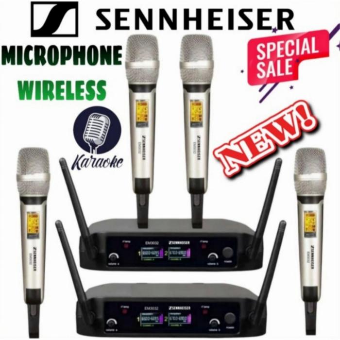 Gambar 4 MICROPHONE WIRELESS SENNHEISER P4 MIC KARAOKE,CERAMAH DLL GARANSI dari TOP SELLER OLINE SHOP Kota Administrasi Jakarta Barat Tokopedia