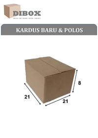 Gambar KARDUS/BOX KARTON POLOS UKURAN 21 x 21 x 8 CM DOUBLE WALL dari Dibox_Store Kab. Tangerang 1 Tokopedia