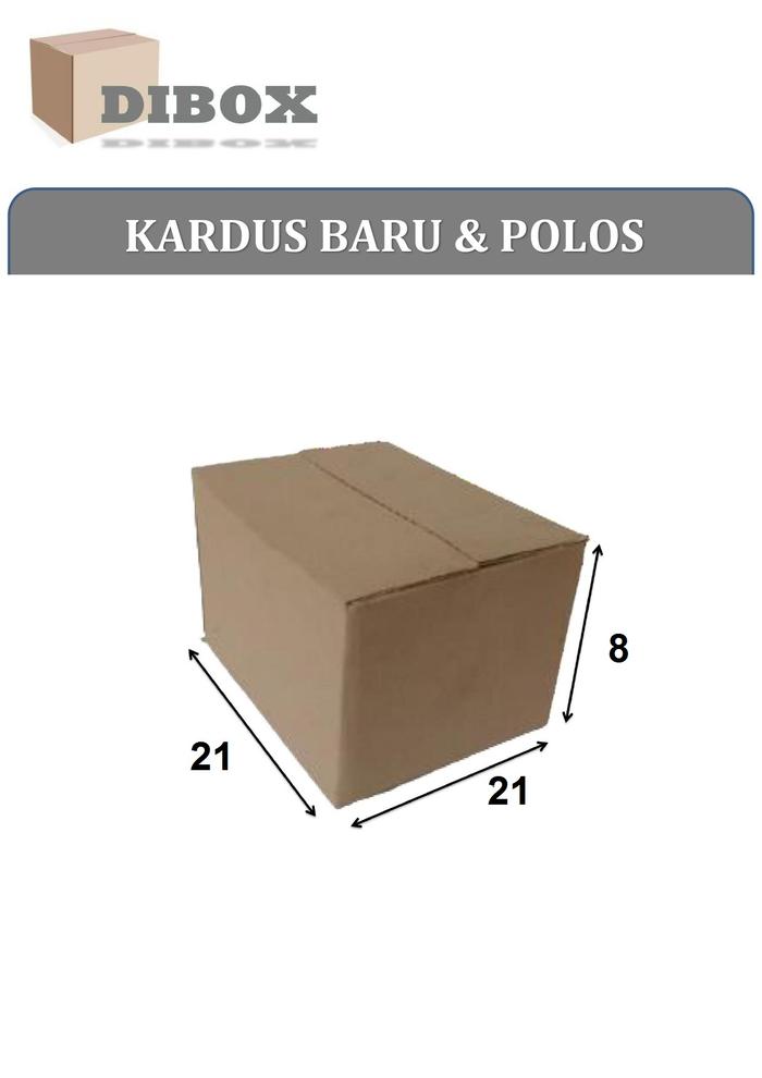 Gambar KARDUS/BOX KARTON POLOS UKURAN 21 x 21 x 8 CM DOUBLE WALL dari Dibox_Store Kab. Tangerang Tokopedia