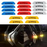 Gambar STICKER REFLECTOR tulisan OPEN PINTU MOBIL isi " 4 PCS " STICKER PINTU dari Angpau Shop Kota Surabaya 5 Tokopedia