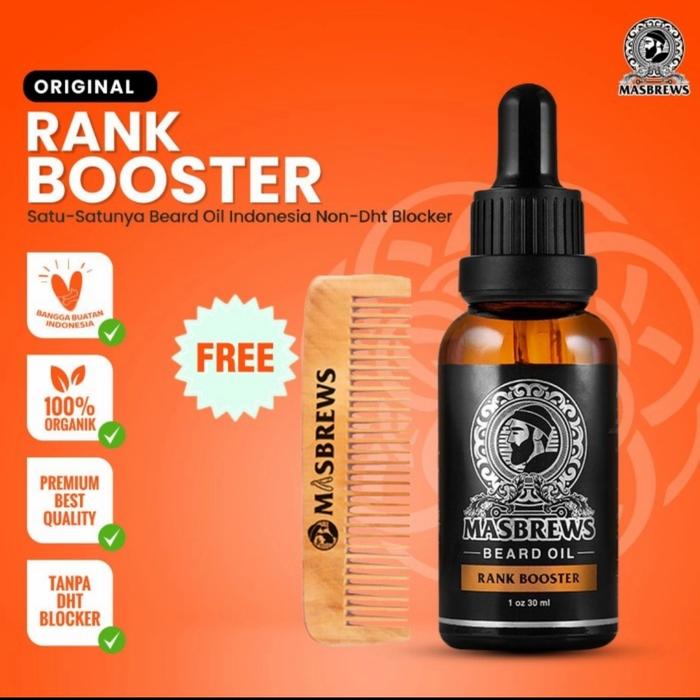 Gambar RANK BOOSTER BEARD OIL with REDENSYL by MASBREWS dari JOKULAND.ID Kota Tangerang Tokopedia