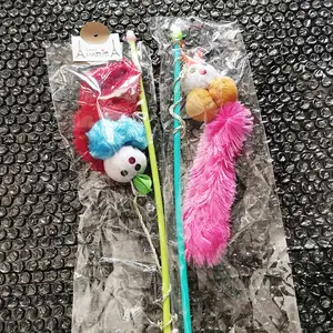 atanta - Tongkat Pancingan Boneka BUNTUT Panjang Mainan Kucing Cat Toy