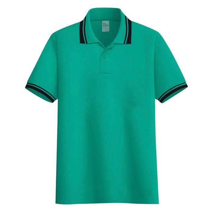 Gambar Poloshirt kerah stripe list|kaos kerah pria seragam polos Hijau Tosca dari DailyStore 21 Kota Administrasi Jakarta Barat Tokopedia