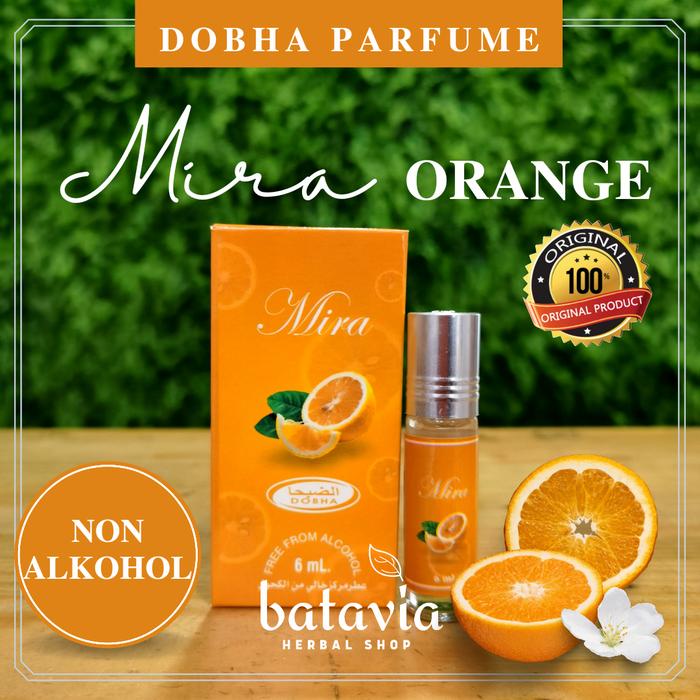Gambar Parfum Dobha Mira Orange 6ml Roll On Minyak Wangi Non Alkohol Fruity dari Batavia Herbal Shop Kota Administrasi Jakarta Pusat Tokopedia