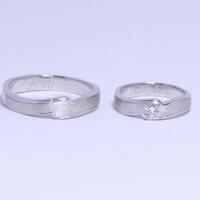 Gambar BIYA cincin emas dan perak couple untuk tunangan/pernikahan\anniversary Elegan Permata Pria Wanita Rings dari BIYA JWELRY Kota Administrasi Jakarta Pusat 2 Tokopedia
