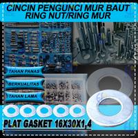 Gambar EELIC RIG-M16X30X1.4 ISI 5 PCS Ring gasket cincin datar Plat ring ga dari EELIC Kota Surabaya 5 Tokopedia