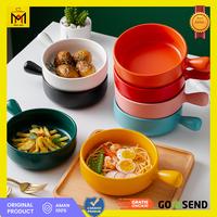 Gambar Mangkok Keramik Dengan Gagang Bowl Nordic Style 15 cm with Handle dari MALL-AKU Kota Administrasi Jakarta Barat 1 Tokopedia