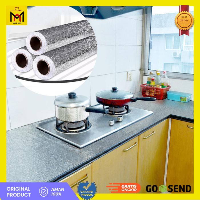Gambar Wallpaper Aluminium Foil Dapur Kompor Anti Minyak Waterproof 100x60cm dari MALL-AKU Kota Administrasi Jakarta Barat Tokopedia