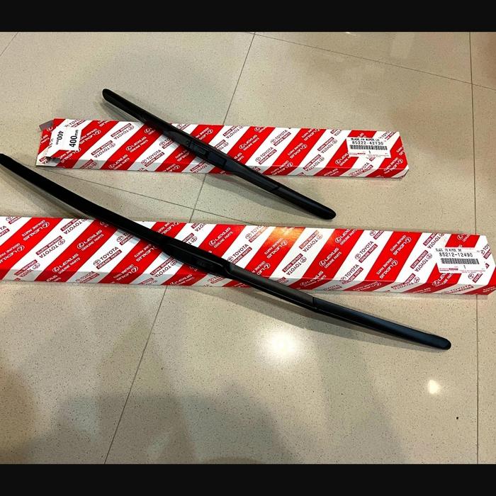 Gambar blade wiper depan toyota fortuner vrz srz hilux harrier original 1set dari MJM Autopart Kota Administrasi Jakarta Barat Tokopedia