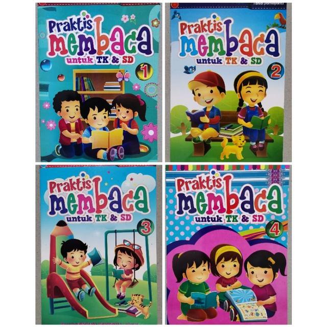 Gambar Buku Anak Praktis Membaca Jilid 1-4 untuk Anak TK PAUD dan Pra SD dari mama alisha01 Kota Administrasi Jakarta Utara Tokopedia