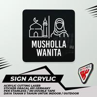 Gambar SIGN BOARD AKRILIK ACRYLIC MUSHOLLA WANITA dari RK PROJECT INDONESIA Kab. Bandung 2 Tokopedia